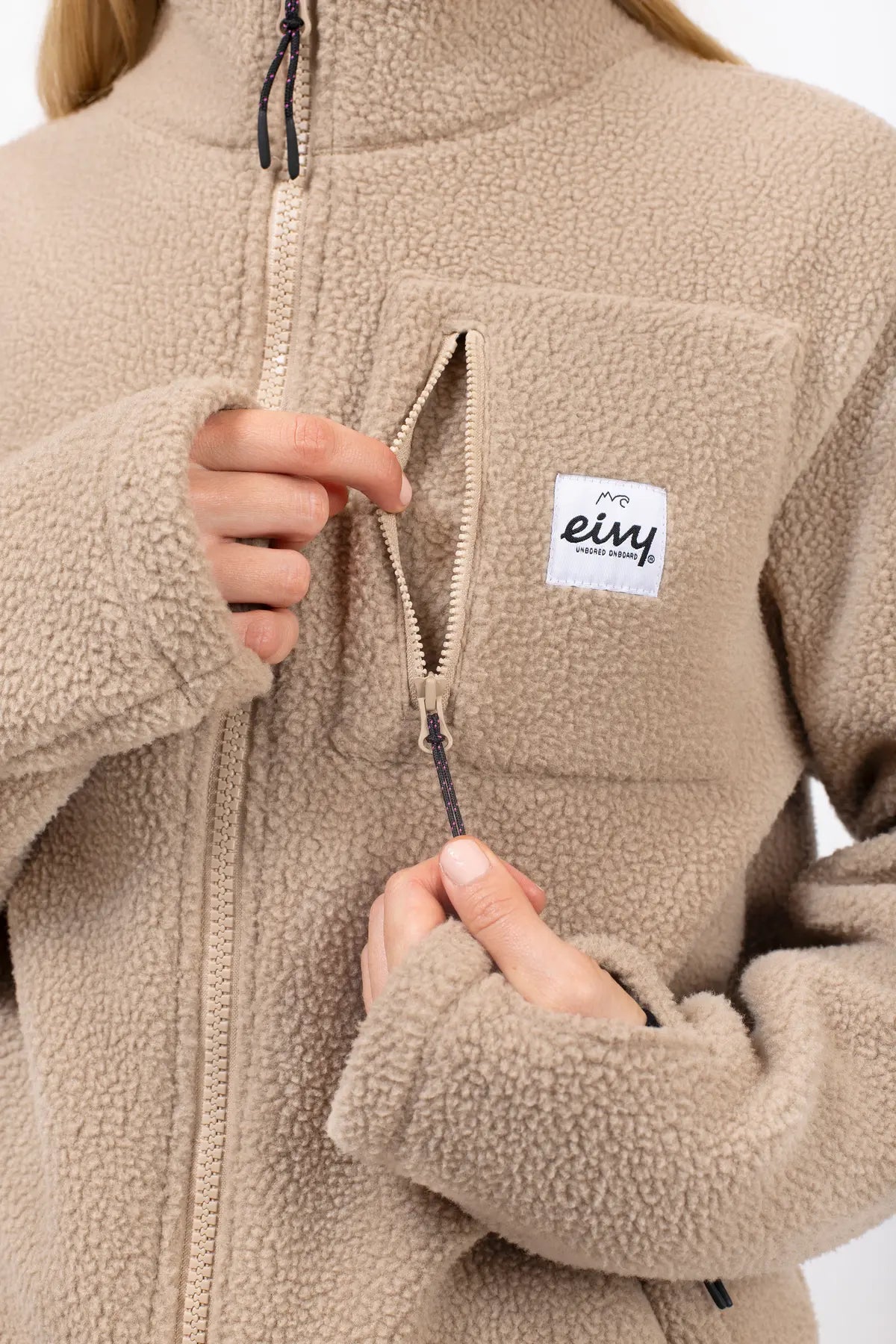 veste sherpa versa jacket eivy polaire polar fleece beige