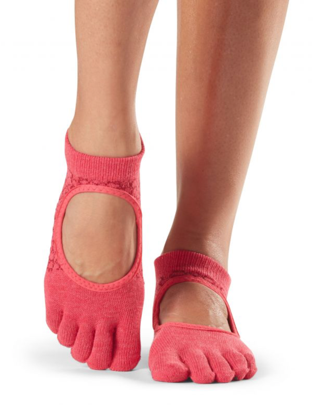 chaussettes anti-dérapantes rose Pilates
