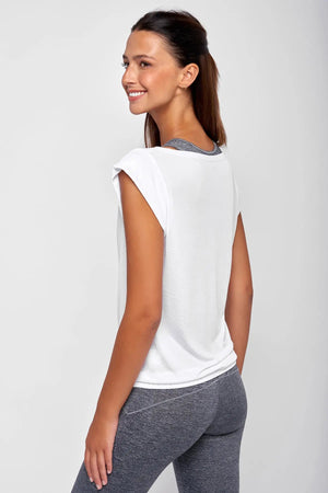 SOFTEE White Yoga T-Shirt