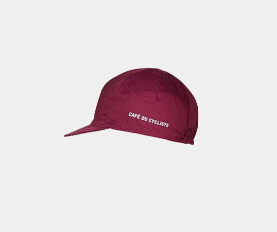 casquette de vélo rouge