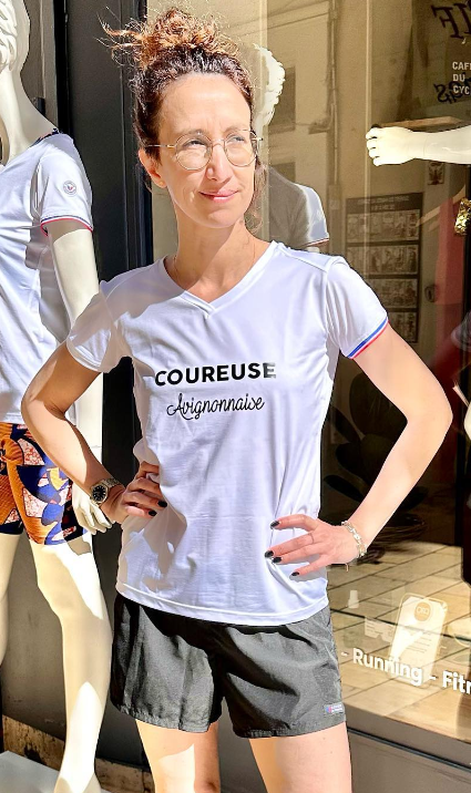 T-shirt running coureuse avignonnaise
