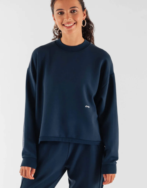 Sweatshirt oversize bleu marine