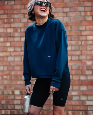 Sweatshirt oversize bleu marine