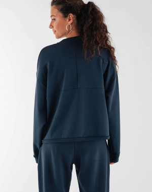 Sweatshirt oversize bleu marine
