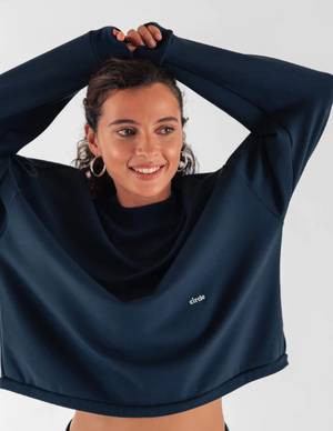 Sweatshirt oversize bleu marine